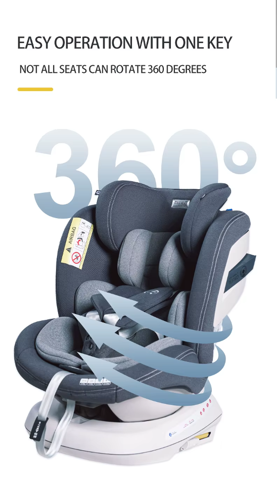 Baby car seat front view