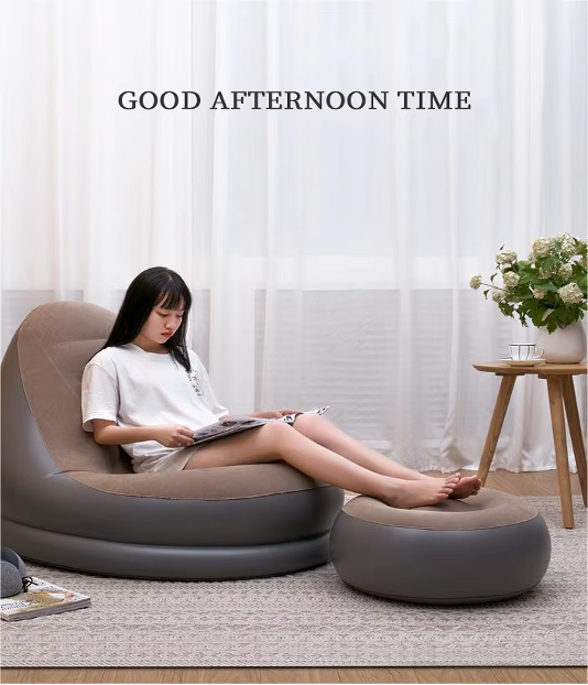 Inflatable Sofa with tufted design
