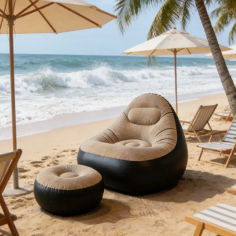 Sofa on beach