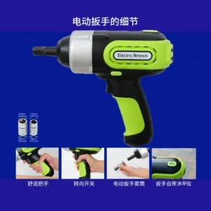 HFTT02 Multi-function Electric Car Jack 5T DC12V Air Compressor with Electric Impact Wrench Set Car Tool