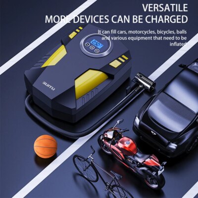 Hot Sale Multifunctional LED Light Digital Car Air Pump Automatic Electric Dc 12V Portable Tire Inflators Car Air Compressor